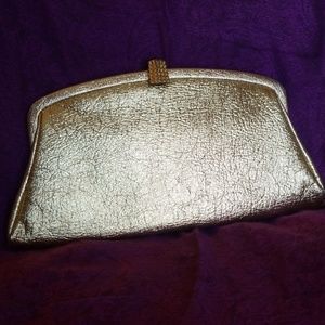 Vintage 1960's gold clutch
